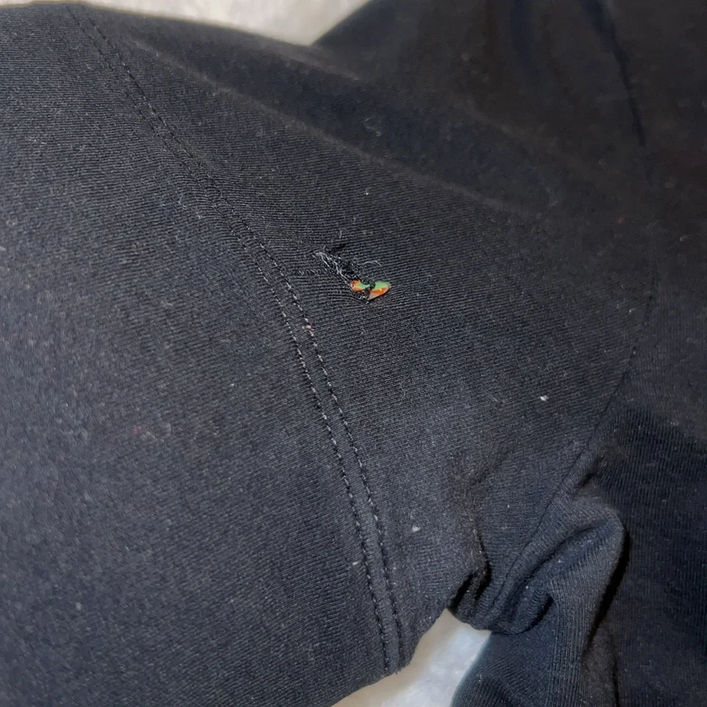 Authentic Burberry Cotton round-collar checked cuff T-shirt - Picture 5 of 9